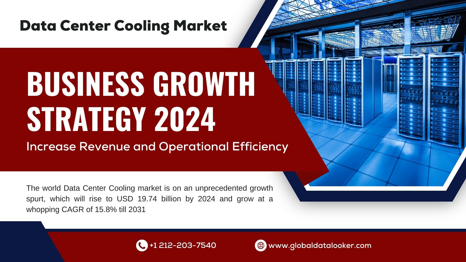 Global Data Center Cooling Market to Reach USD 19.74 Billion in 2024, Projected to Grow at a 15.8% CAGR by 2031